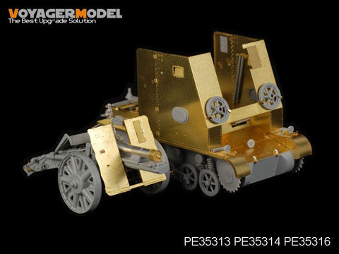 Voyager Model PE35313 1/35 WWII German 150mm s.I.G.33 on Panzer I Chassis – Basic Photo-Etched Set (for Dragon 6259)