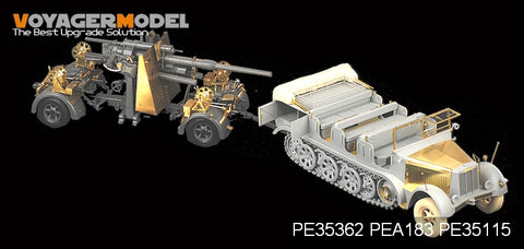 Voyager Model PE35362 1/35 WWII German Sd.Kfz.7 8t Half-track Early Production (Dragon 6466)