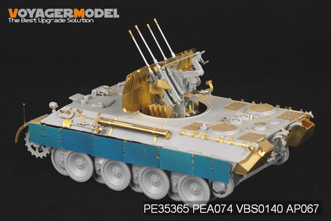 Voyager Model PE35365 1/35 WWII German Panther Ausf. D with Flak 38 Quadruple Anti-Aircraft Gun (Dragon 6626)