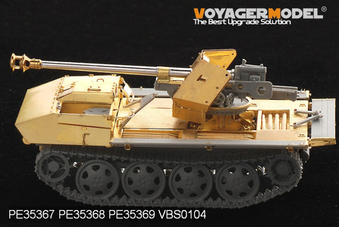 Voyager Model PE35367 1/35 WWII German Steyr RSO Mounted with 75mm Pak 40/4 Basic Set (Rivets Included) (for Dragon 6640)