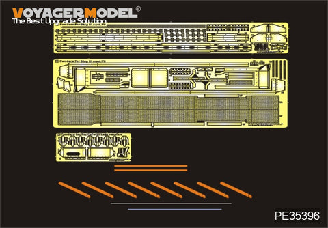 Voyager Model PE35396 1/35 WWII German StuG III Ausf. F/8 Late Production Fender Set (for Dragon 6644)