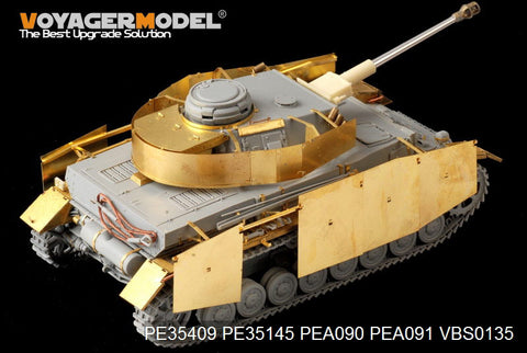 Voyager Model PE35409 1/35 WWII German Panzer IV Ausf. G with Smoke Dischargers – Basic Photo-Etched Set (for Dragon)