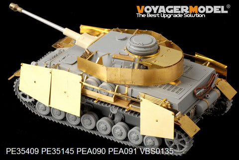 Voyager Model PE35409 1/35 WWII German Panzer IV Ausf. G with Smoke Dischargers – Basic Photo-Etched Set (for Dragon)