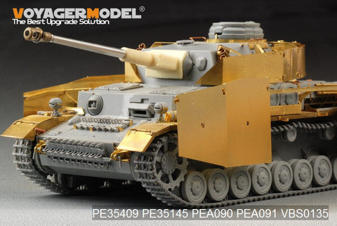 Voyager Model PE35409 1/35 WWII German Panzer IV Ausf. G with Smoke Dischargers – Basic Photo-Etched Set (for Dragon)