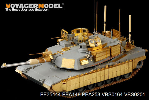 Voyager Model PE35444 1/35 Modern US M1A2 Abrams TUSK I Late Version Basic Photo-Etched Set (for Dragon 3636)