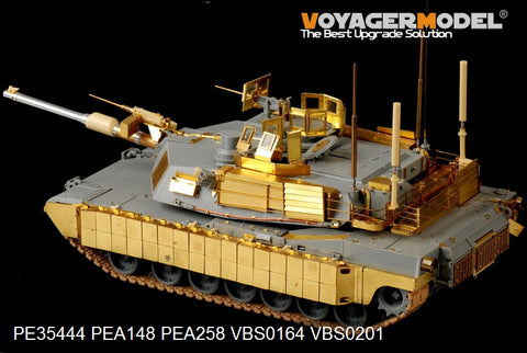 Voyager Model PE35444 1/35 Modern US M1A2 Abrams TUSK I Late Version Basic Photo-Etched Set (for Dragon 3636)