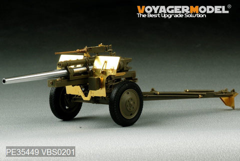 Voyager Model PE35449 1/35 WWII US 3-inch M5 Anti-Tank Gun / M1 105mm Howitzer with M2A1 Carriage 2-in-1 (AFV Club 35S64/35160)