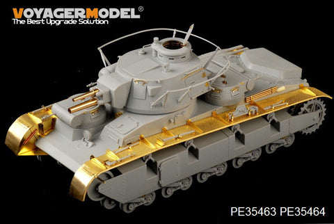 Voyager Model PE35463 1/35 WWII German Neubaufahrzeug Rheinmetall Turret Photo-Etched Set (for Trumpeter 05528)
