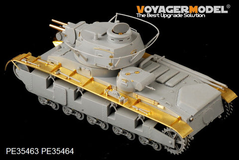 Voyager Model PE35463 1/35 WWII German Neubaufahrzeug Rheinmetall Turret Photo-Etched Set (for Trumpeter 05528)
