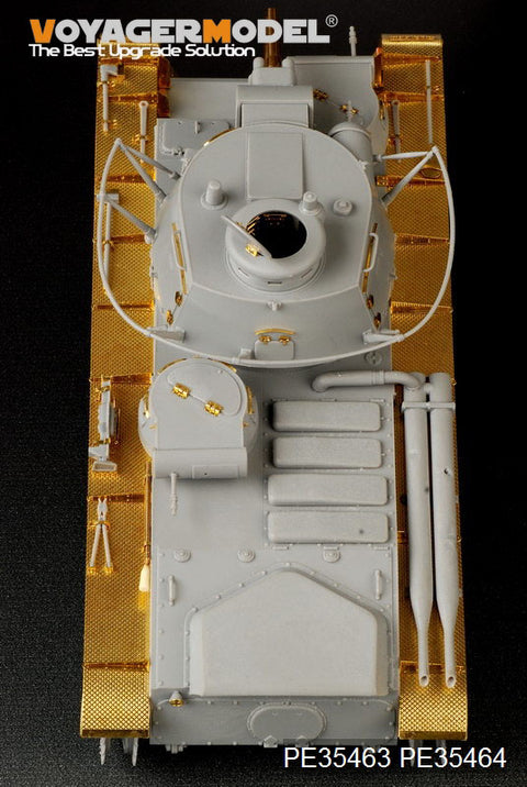 Voyager Model PE35463 1/35 WWII German Neubaufahrzeug Rheinmetall Turret Photo-Etched Set (for Trumpeter 05528)