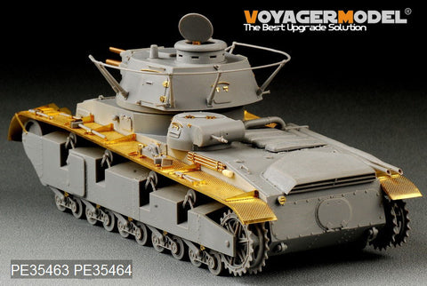 Voyager Model PE35463 1/35 WWII German Neubaufahrzeug Rheinmetall Turret Photo-Etched Set (for Trumpeter 05528)
