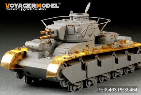 Voyager Model PE35463 1/35 WWII German Neubaufahrzeug Rheinmetall Turret Photo-Etched Set (for Trumpeter 05528)