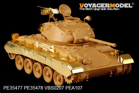 Voyager Model PE35477 1/35 WWII US M24 Chaffee (Early Production) Light Tank Basic Set (Bronco 35069)