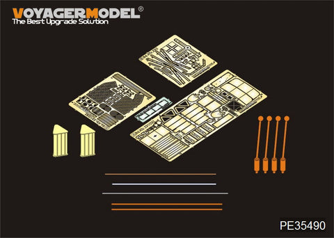 Voyager Model PE35490 1/35 WWII German Sd.Kfz.232 8-Rad Armored Car (Early Version) Photo-Etched Set (for AFV35232)