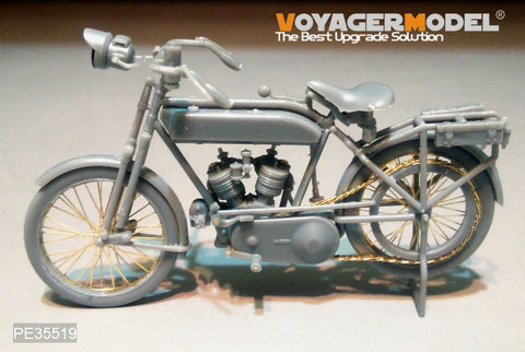 Voyager Model PE35519 1/35 WWI French Peugeot 1917 Motorcycle Photo-Etched Set (for Meng Model HS-005)