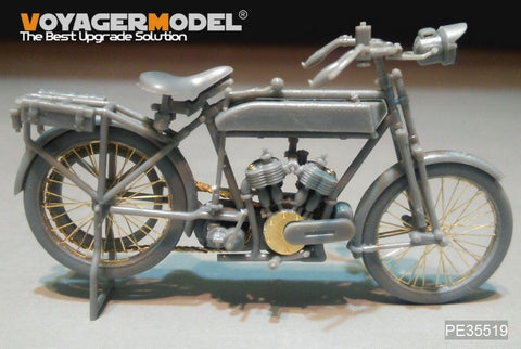Voyager Model PE35519 1/35 WWI French Peugeot 1917 Motorcycle Photo-Etched Set (for Meng Model HS-005)