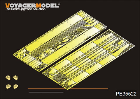 Voyager Model PE35522 1/35 Modern Russian T-62 Medium Tank Model 1984 with Fender Skirts (Trumpeter 01554)