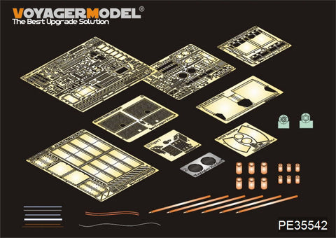 Voyager Model PE35542 1/35 WWII German Tiger I Early Production Photo-Etched Set (for Dragon 6350/9142/6355)