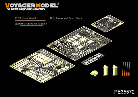 Voyager Model PE35572 1/35 WWII German Sd.Kfz. 263 8-Rad Radio Car Photo-Etched Set (for AFV35263)