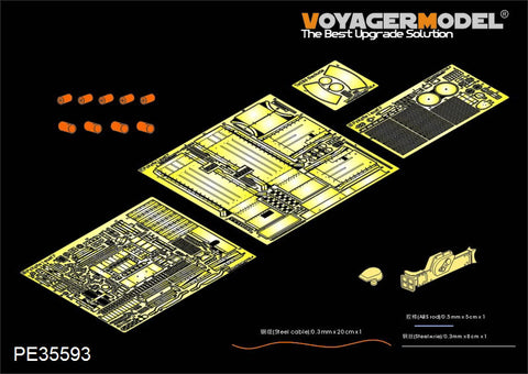 Voyager Model PE35593 1/35 WWII German Panzer I Ausf. F (Late Production) Photo-Etched Set (for HobbyBoss 83805)