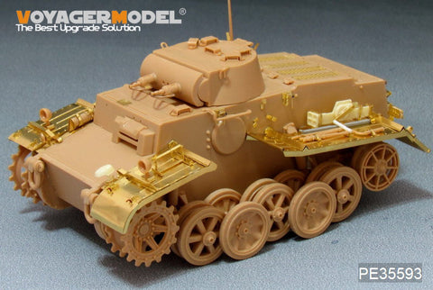 Voyager Model PE35593 1/35 WWII German Panzer I Ausf. F (Late Production) Photo-Etched Set (for HobbyBoss 83805)