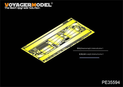 Voyager Model PE35594 1/35 WWII Hungarian Toldi III (B43) Light Tank Photo-Etched Set (for HobbyBoss 82479)