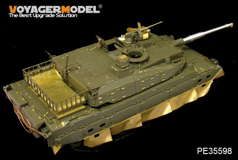 Voyager Model PE35598 1/35 JGSDF Type 10 Tank Photo-Etched Parts Set (includes metal gun barrel and machine gun) (for Tamiya 35329)