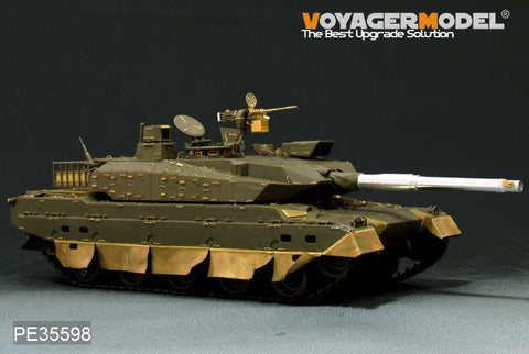 Voyager Model PE35598 1/35 JGSDF Type 10 Tank Photo-Etched Parts Set (includes metal gun barrel and machine gun) (for Tamiya 35329)