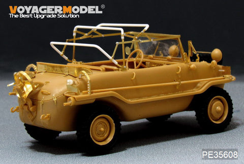 Voyager Model PE35608 1/35 WWII German Schwimmwagen Type 128 Photo-Etched Set (for AFV Club)