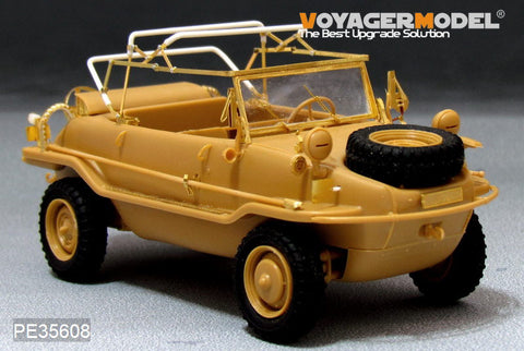 Voyager Model PE35608 1/35 WWII German Schwimmwagen Type 128 Photo-Etched Set (for AFV Club)