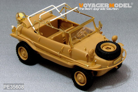 Voyager Model PE35608 1/35 WWII German Schwimmwagen Type 128 Photo-Etched Set (for AFV Club)