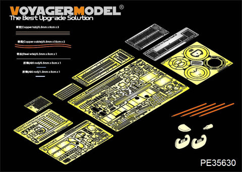 Voyager Model PE35630 1/35 WWII German StuG III Late Version Basic Photo-Etched Set (for Dragon)