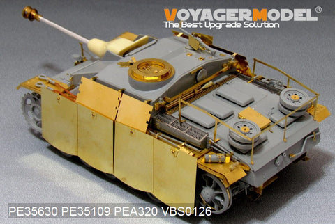 Voyager Model PE35630 1/35 WWII German StuG III Late Version Basic Photo-Etched Set (for Dragon)