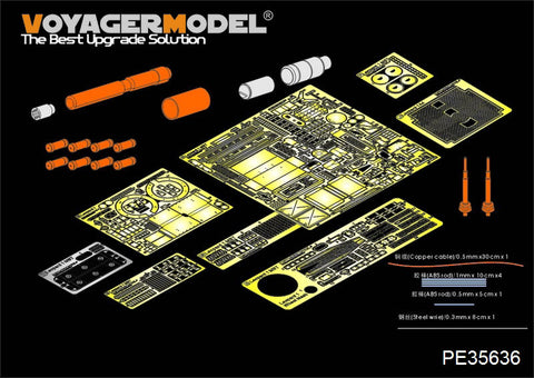 Voyager Model PE35636 1/35 Modern German Leopard 1A4 Photo-Etched Set (for Meng Model TS-007)