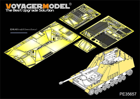 Voyager Model PE35657 1/35 WWII German Sd.Kfz.164 Nashorn Armor Plate/Fender Set (for AFV Club AF35164)