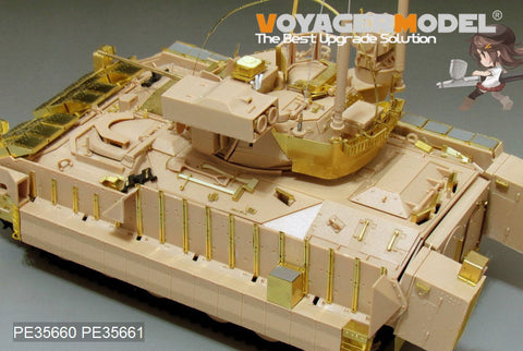 Voyager Model PE35660 1/35 Modern US M2A3 Bradley BUSK III with Add-on Armor: Basic Photo-Etched Set (for Meng Model SS-004)