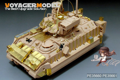 Voyager Model PE35660 1/35 Modern US M2A3 Bradley BUSK III with Add-on Armor: Basic Photo-Etched Set (for Meng Model SS-004)