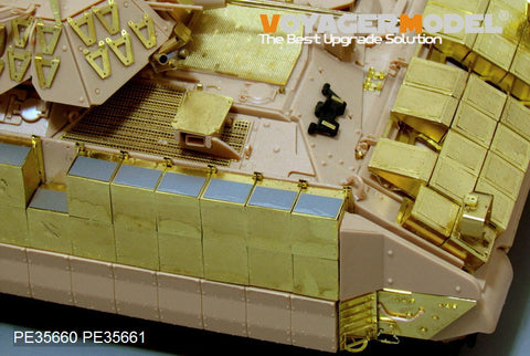 Voyager Model PE35660 1/35 Modern US M2A3 Bradley BUSK III with Add-on Armor: Basic Photo-Etched Set (for Meng Model SS-004)