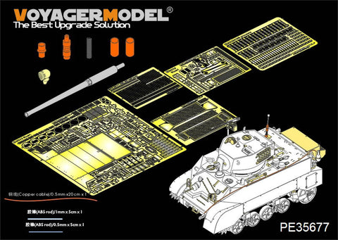 Voyager Model PE35677 1/35 WWII US M3A3 Light Tank Photo-Etched Set (for AFV AF35053)