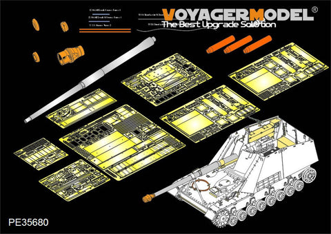 Voyager Model PE35680 1/35 WWII German Nashorn Self-Propelled Anti-Tank Gun Photo-Etched Parts Set (for Tamiya 35335)