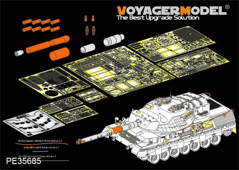 Voyager Model PE35685 1/35 Modern Canadian Leopard C2 Photo-Etched Set (for Takom 2004)