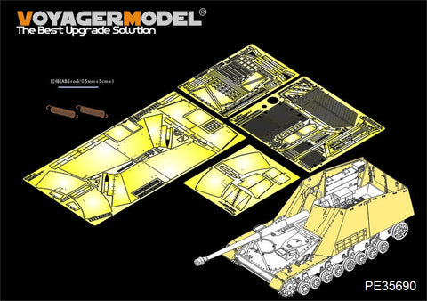 Voyager Model PE35690 1/35 WWII German Sd.Kfz.164 Nashorn Armor Plate/Fender Set (for Dragon 6387)