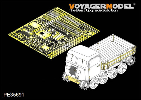 Voyager Model PE35691 1/35 WWII German RSO/01 Type 470 Photo-Etched Set (for Dragon 6691)