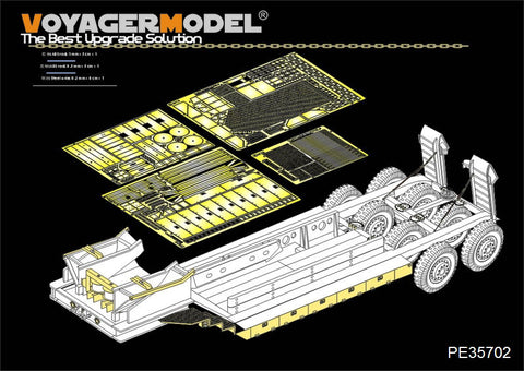 Voyager Model PE35702 1/35 WWII US M15 Trailer Basic Photo-Etched Set (for Tamiya 35230)