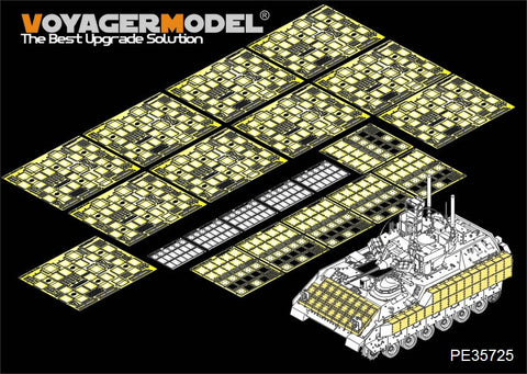 Voyager Model PE35725 1/35 Modern US M3A3 Bradley IFV Explosive Reactive Armor Set (for Meng Model SS-006 / Orochi IM001/IM002)