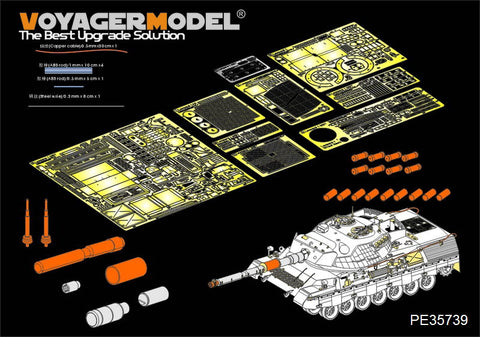 Voyager Model PE35739 1/35 Modern German Leopard 1A5 Photo-Etched Set (for Meng Model TS-015)