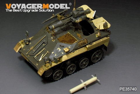 Voyager Model PE35740 1/35 Modern German Wiesel 1A1/A2 TOW Anti-Tank Missile Variant Photo-Etched Set (for AFV Club FV35265)