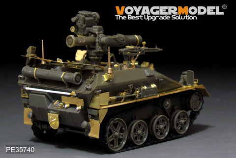Voyager Model PE35740 1/35 Modern German Wiesel 1A1/A2 TOW Anti-Tank Missile Variant Photo-Etched Set (for AFV Club FV35265)
