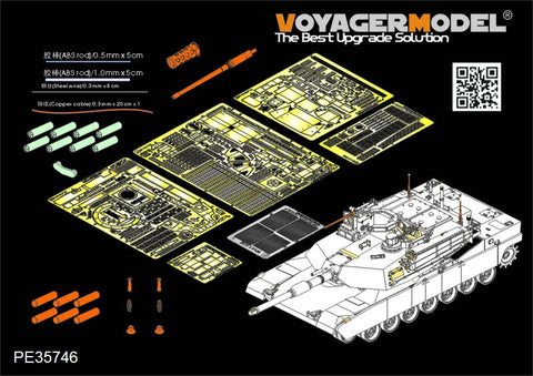 Voyager Model PE35746 1/35 Modern US M1A2 SEP V2 Abrams Basic Photo-Etched Set (for Dragon 3556)