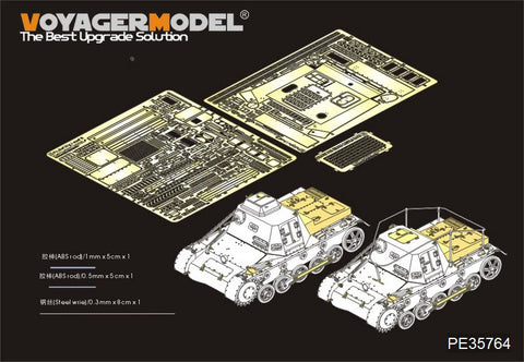 Voyager Model PE35764 1/35 WWII German Panzer I Command Tank Basic Photo-Etched Set (for Dragon 6218/6587)